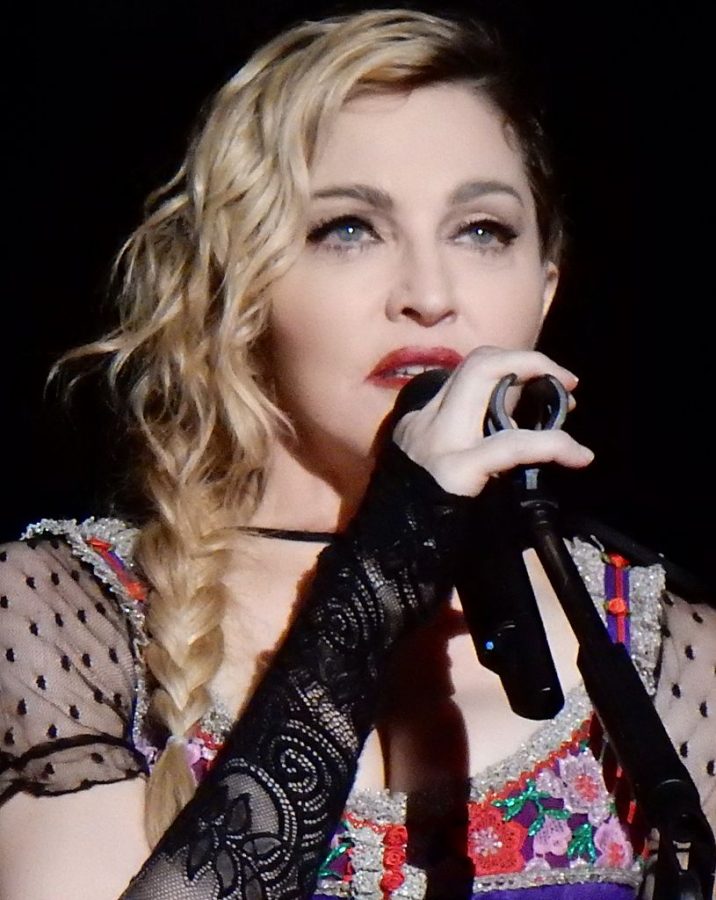 Madonna during her Rebel Heart Tour, 2015.
