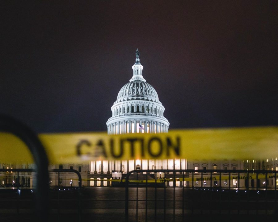 Caution Tape at the United States Capitol