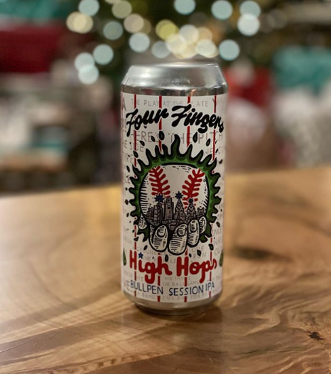 The High Hops can is uniquely designed with quotes from legendary Phillies broadcaster Harry Kalas.
PHOTO: fourfingersbeer.com