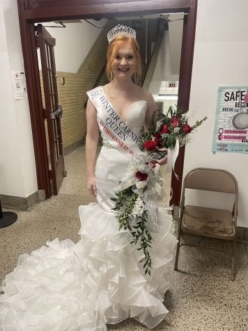 Hannah Leskin after being crowned 2023 Greater Pottsville Winter Carnival Queen. Photo by Sydney Stokes. 