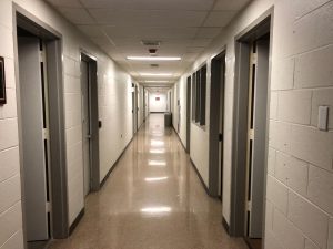 An empty McCormick building is void of the hustle and bustle that used to fill it.