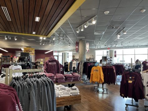 Bloomsburg Universitys bookstore will continue to sell Bloomsburg merchandise. Photo by Novalea Verno.