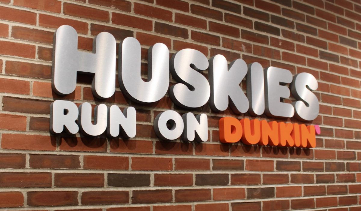 New+and+improved+Dunkin+sign+below+in+Scranton+Commons.+Photo+by+Carly+Busfield.+