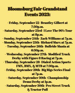 Bloomsburg Fair: Grandstand Events 2023 – The Voice