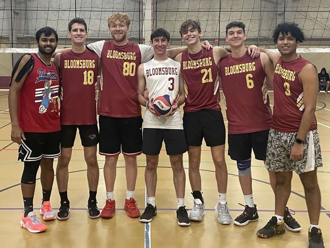 Players of the Mens Club Volleyball team. Photo provided bye Alex Hartman.