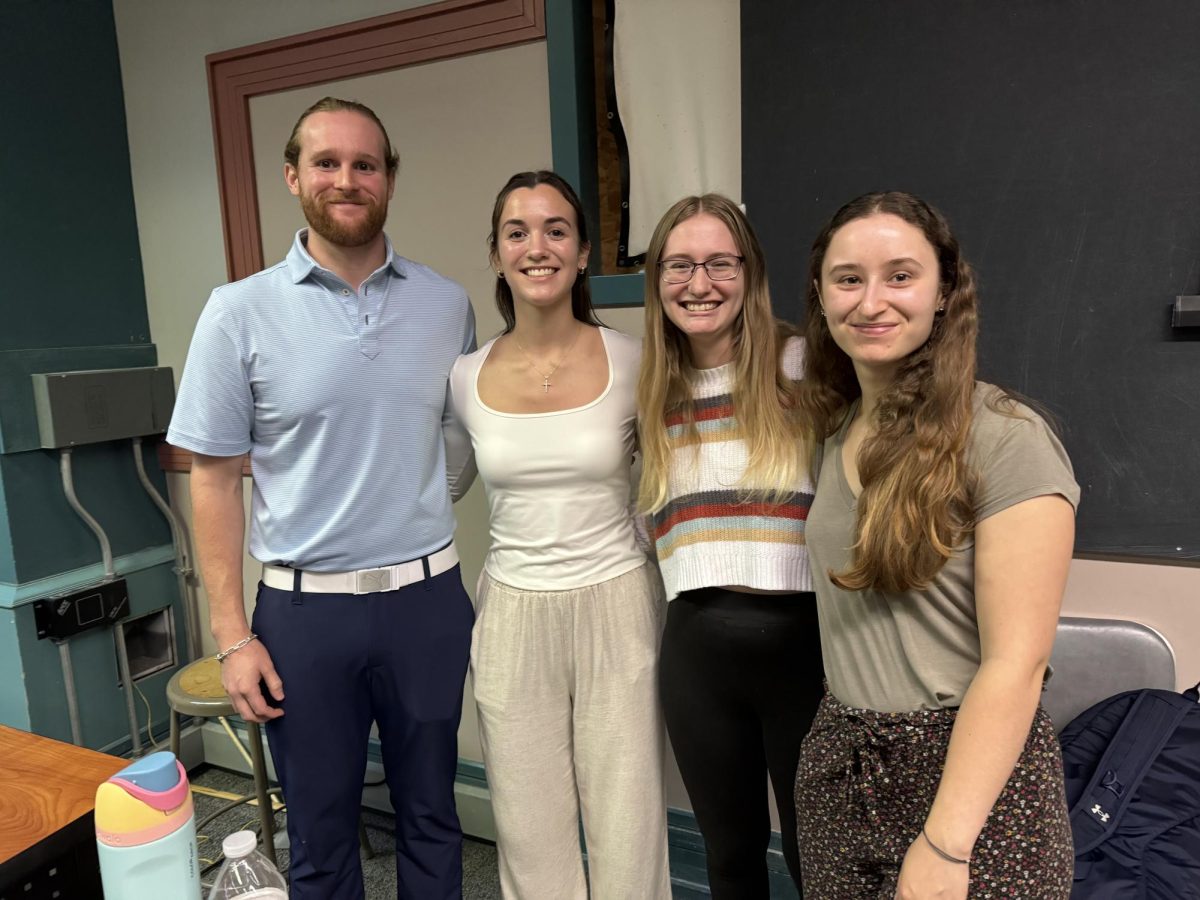 L to R Wilson Sheker, Heather Caris, Kaitlyn Boisvert, and Julianne Pukovacz.