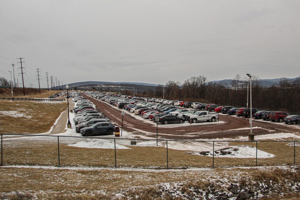 Blue Lot on upper campus