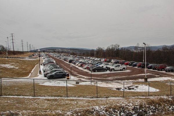 Blue Lot on upper campus