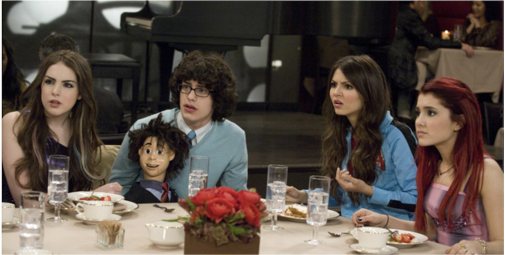 Scene from Victorious, a popular teen show from 2010.
